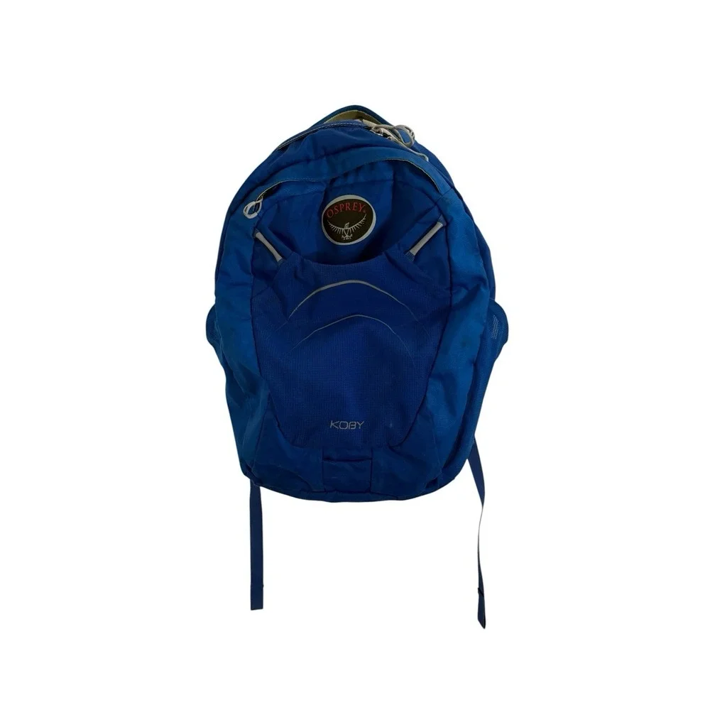 Osprey Koby Hiking Backpack Boys Blue Nylon Padded Straps Zip Outdoor Bag READ